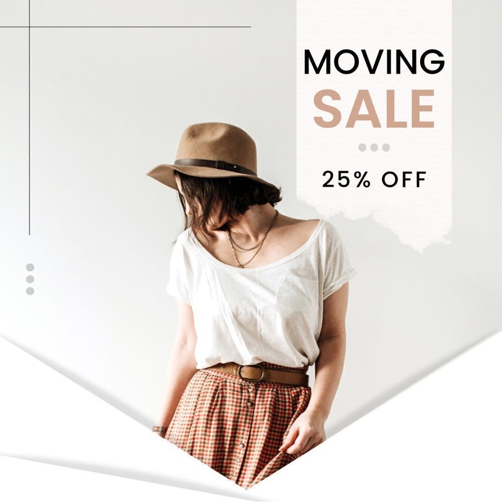 Moving Sale! 25% off shop wide.‎